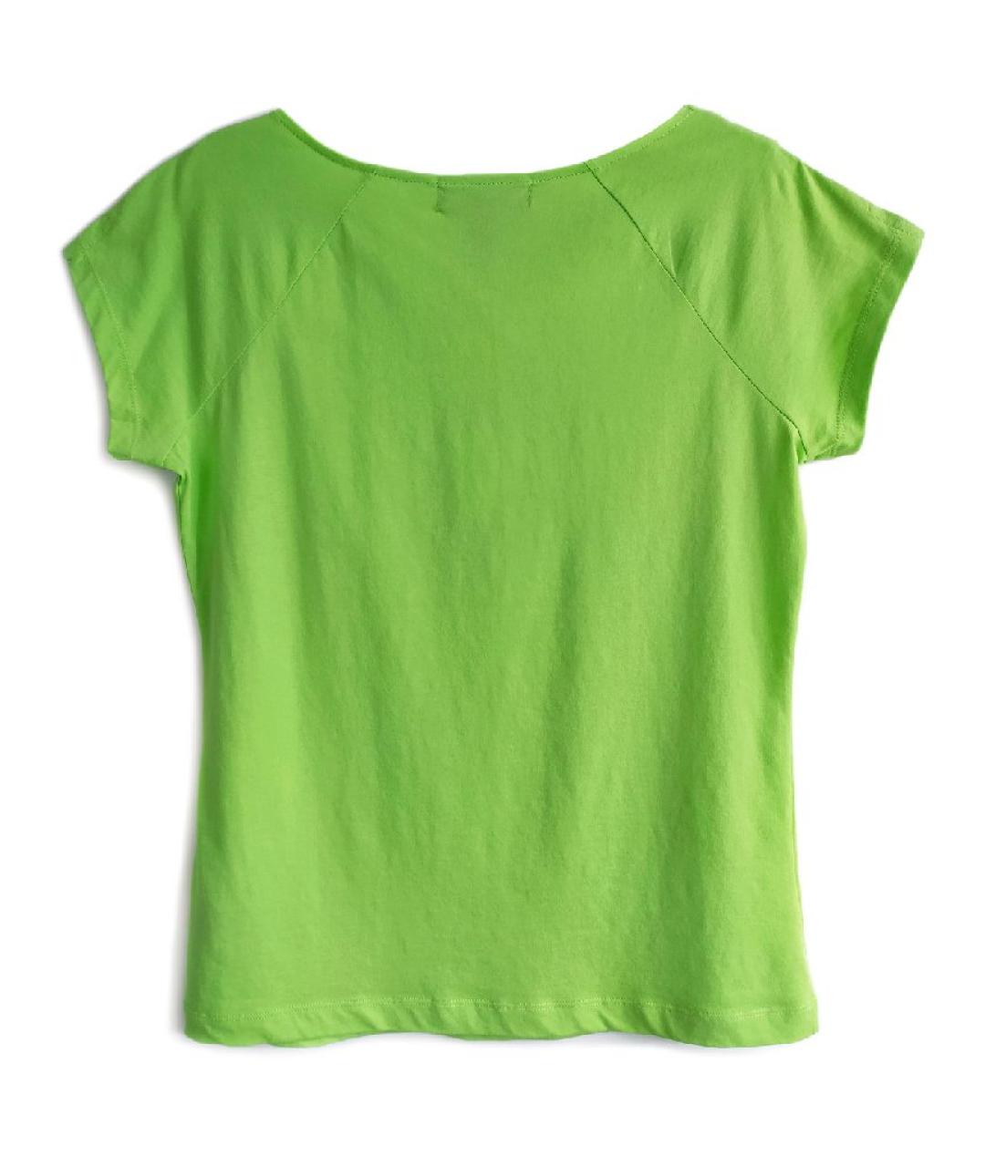 RALPH LAUREN Зеленая хлопковая футболка, фото 6