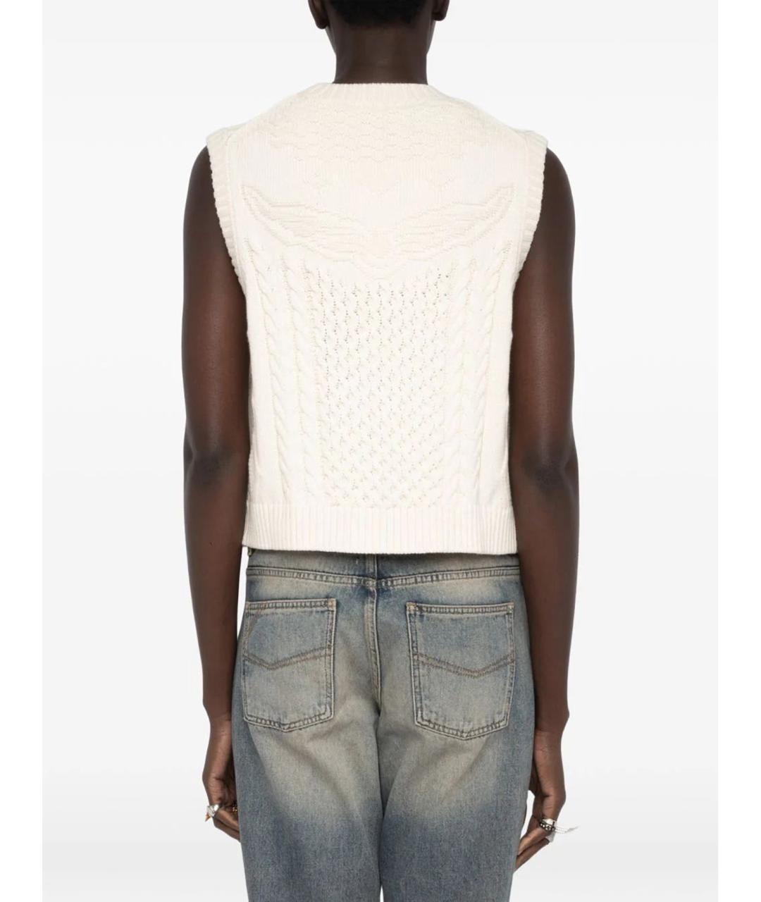 ZADIG & VOLTAIRE Бежевая хлопковая жилетка, фото 6