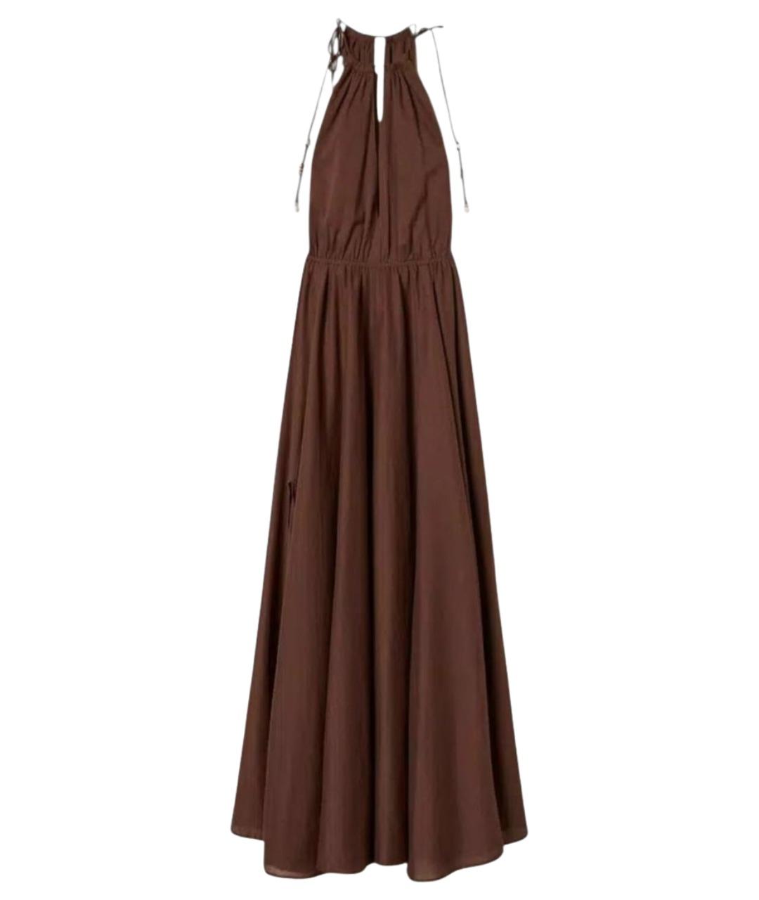 TWIN-SET Коричневое хлопковое платье, фото 1