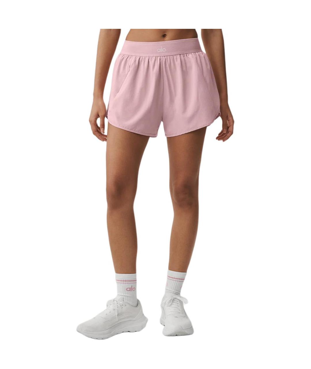 ALO YOGA Розовые спортивные брюки и шорты, фото 3