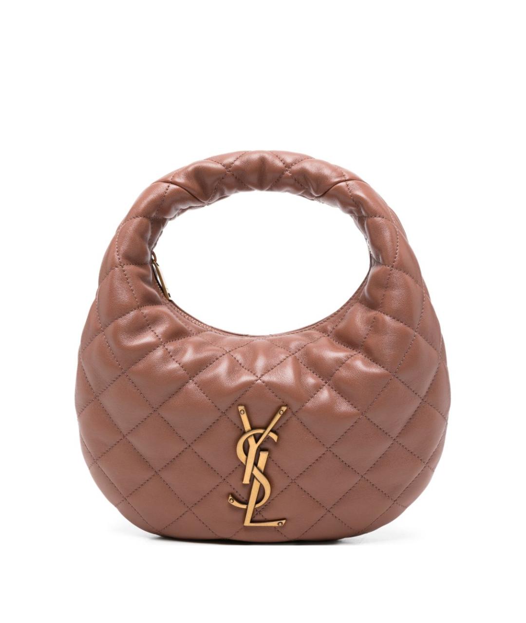 SAINT LAURENT Розовая кожаная сумка через плечо, фото 1