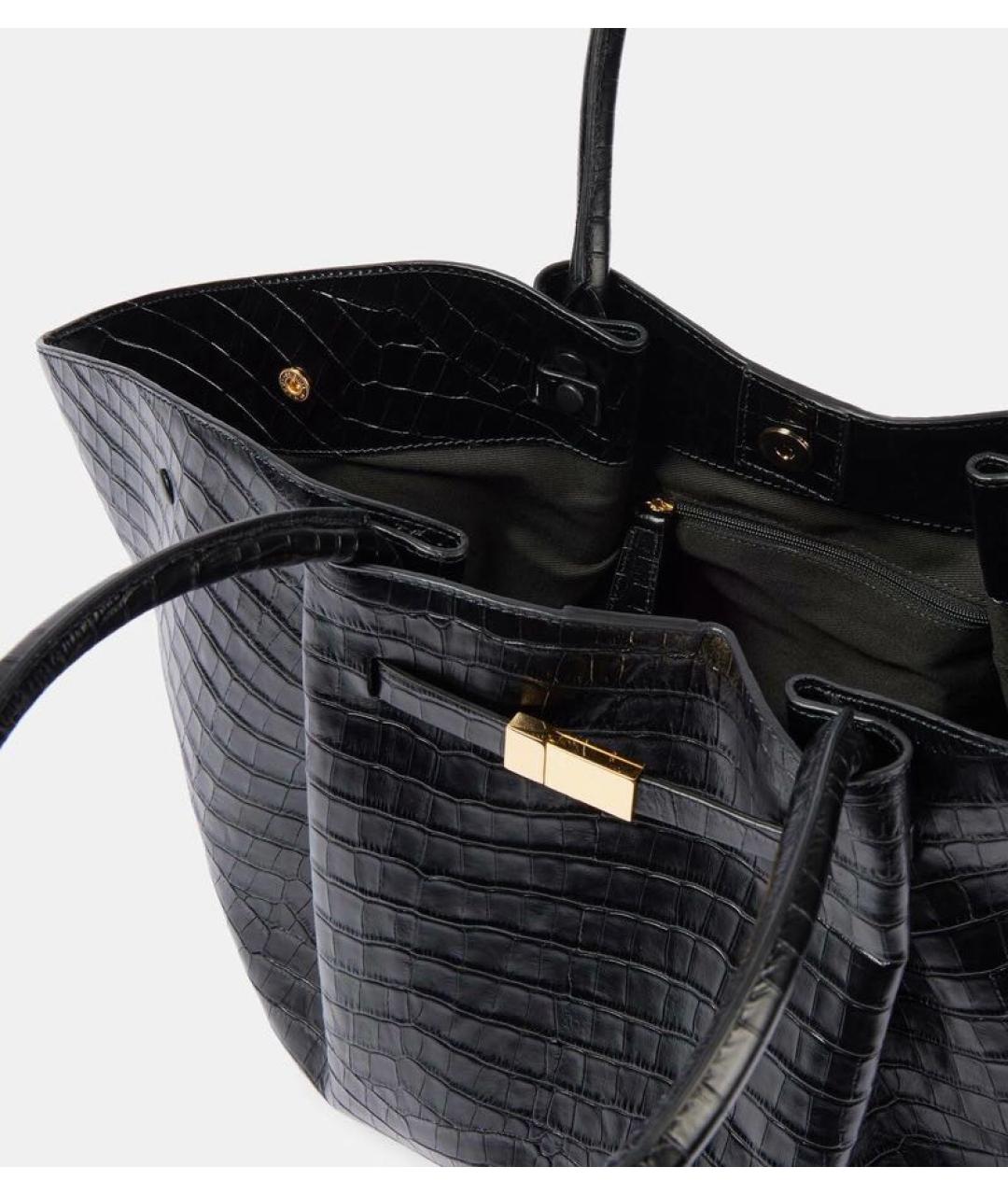 DEMELLIER Черная кожаная сумка тоут, фото 5