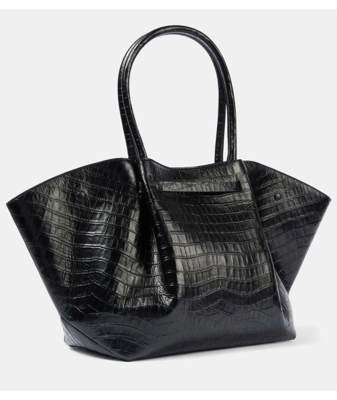 DEMELLIER Черная кожаная сумка тоут, фото 3