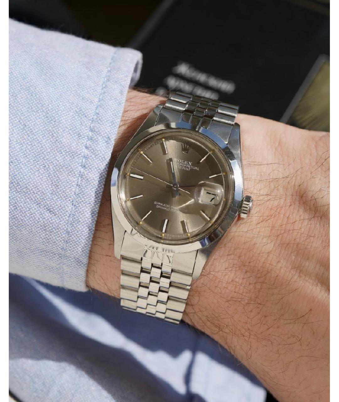 ROLEX Антрацитовые часы, фото 8