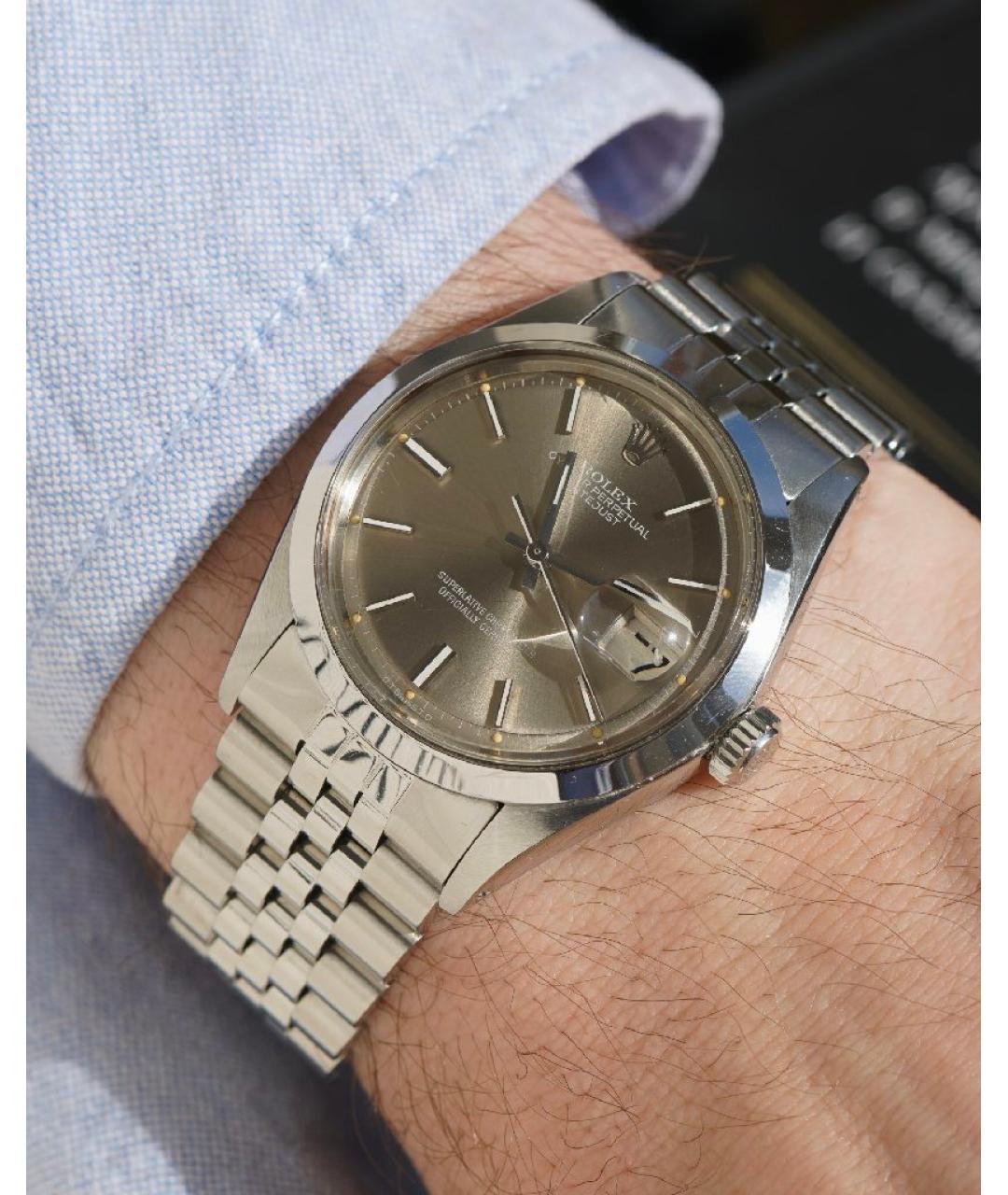 ROLEX Антрацитовые часы, фото 7