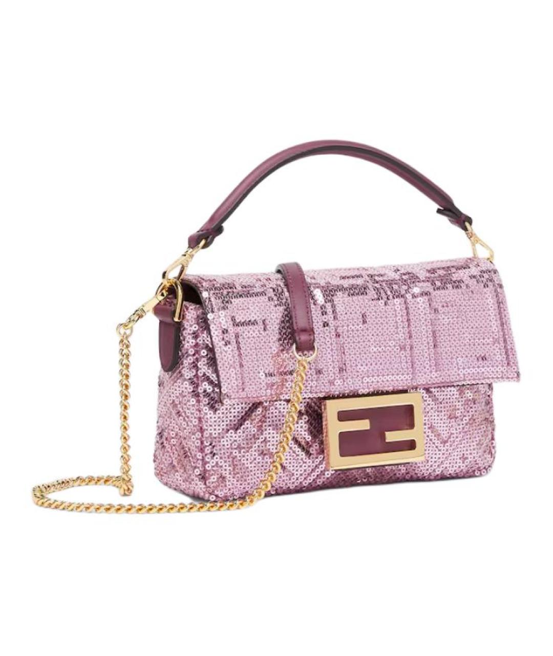 FENDI Розовая сумка через плечо, фото 2