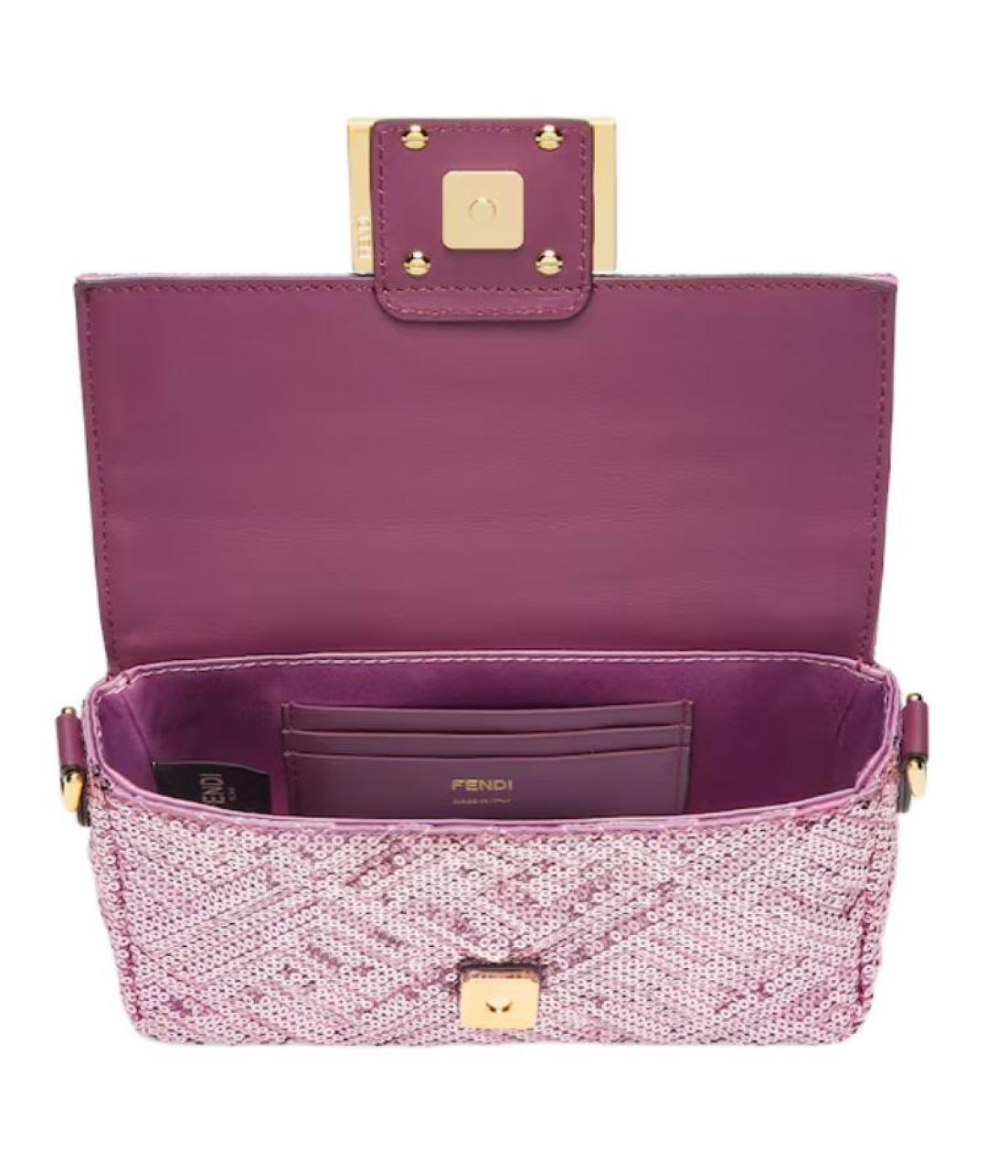 FENDI Розовая сумка через плечо, фото 4