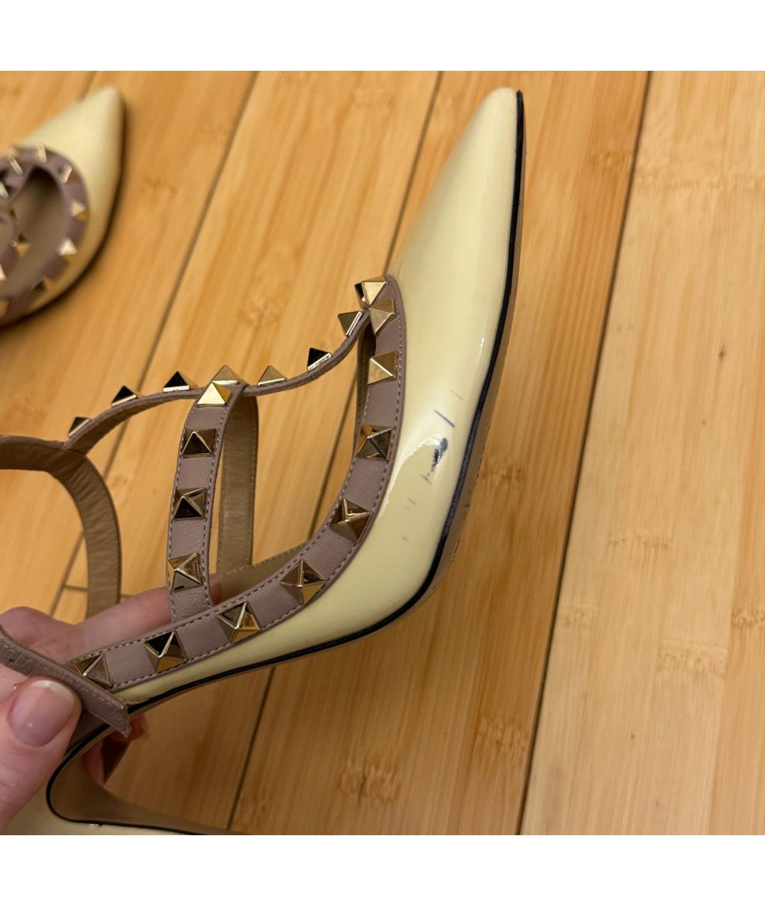 VALENTINO Белые кожаные босоножки, фото 5