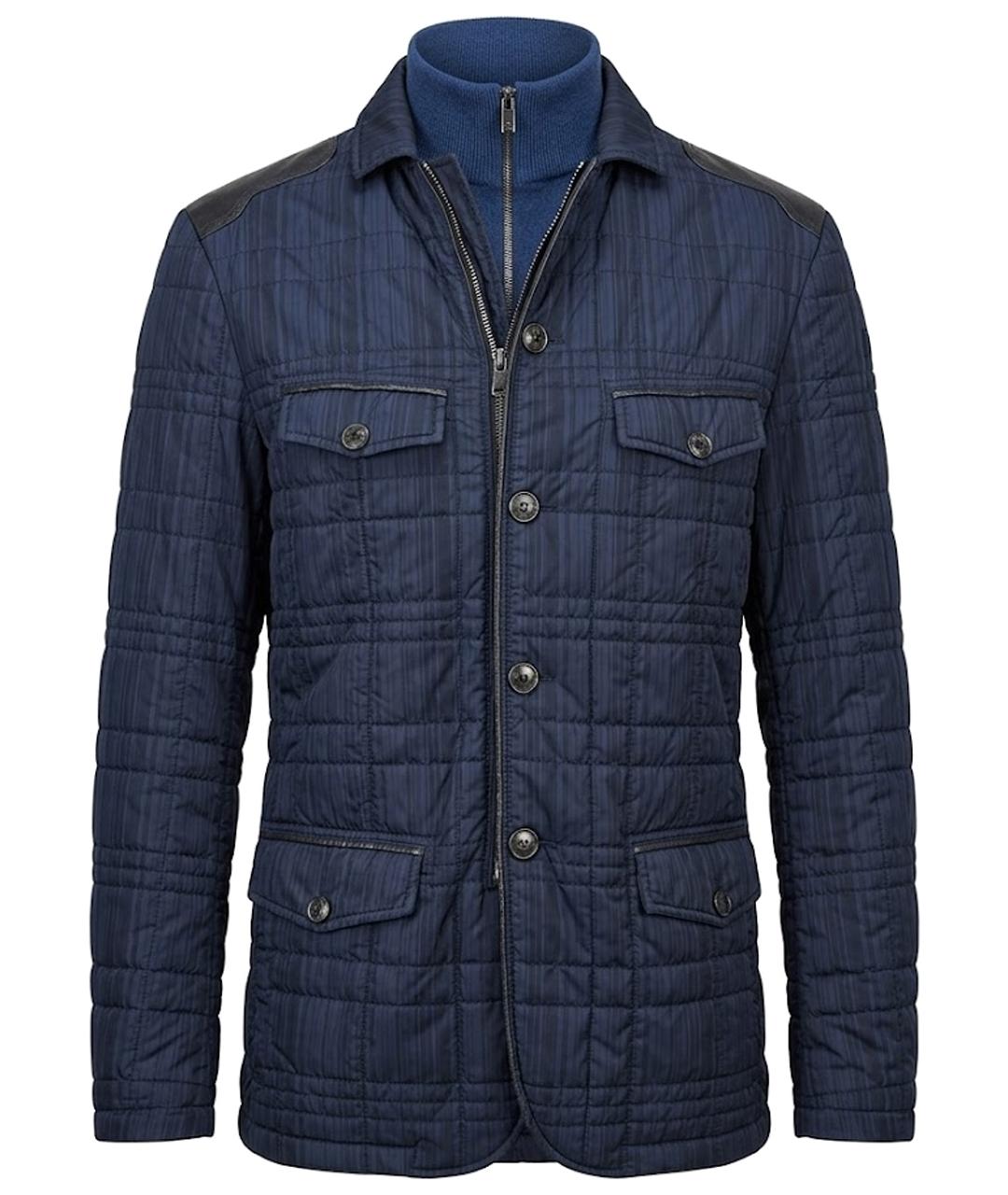 ETRO Синяя полиэстеровая куртка, фото 1