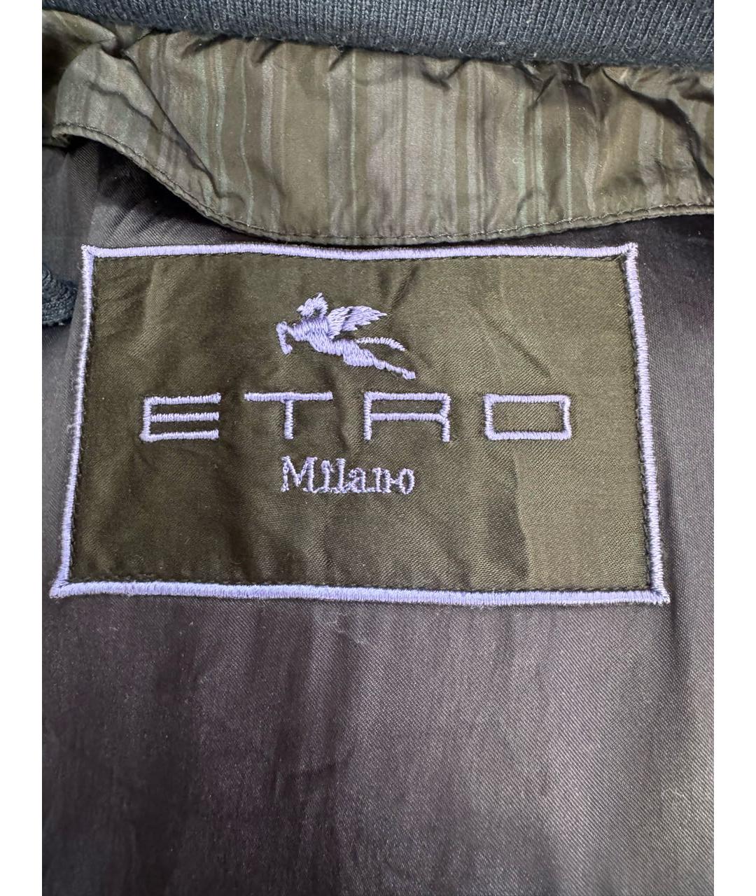 ETRO Синяя полиэстеровая куртка, фото 4