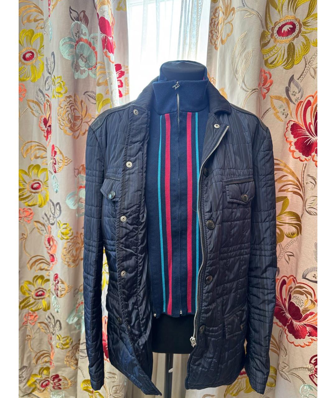 ETRO Синяя полиэстеровая куртка, фото 2