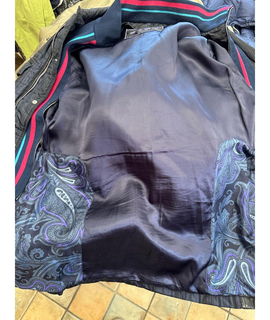 ETRO Синяя полиэстеровая куртка, фото 6