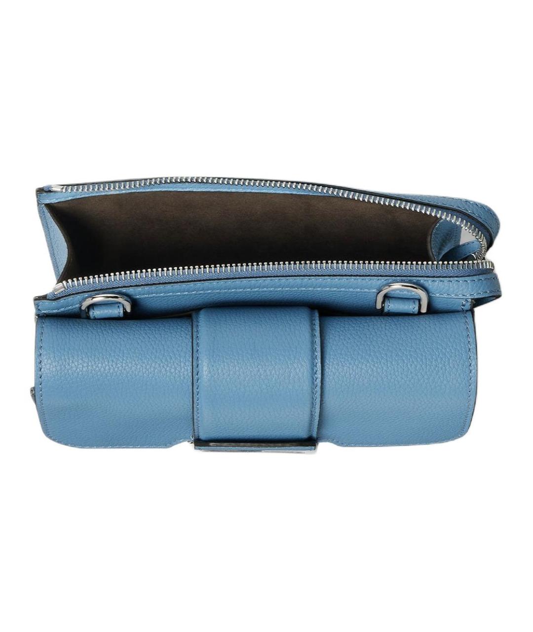 FENDI Синяя кожаная сумка на плечо, фото 5