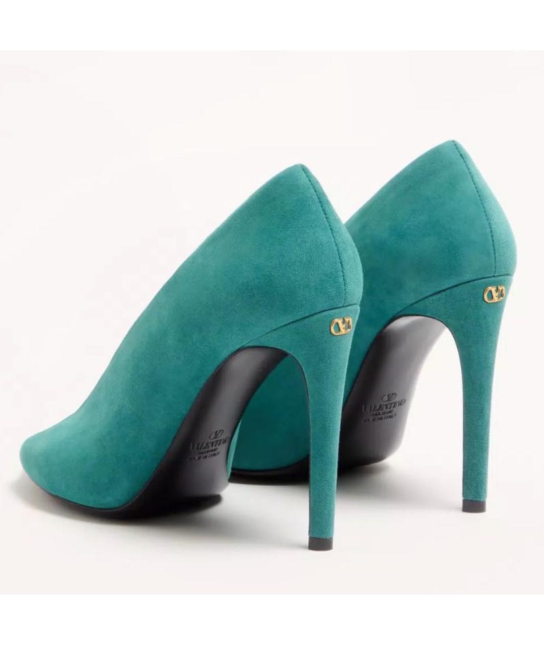 VALENTINO Бирюзовые замшевые туфли, фото 4