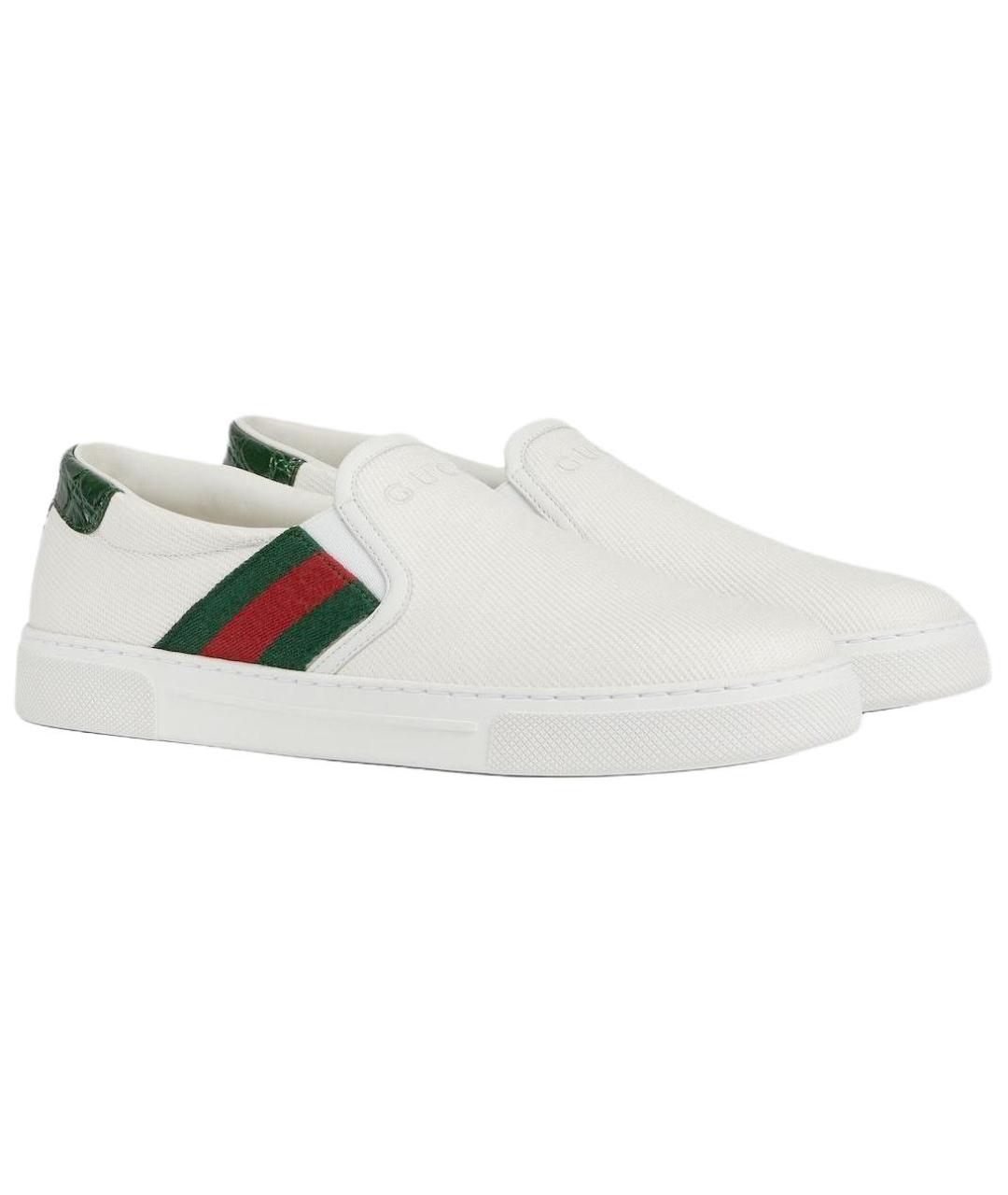 GUCCI Белые лоферы, фото 3