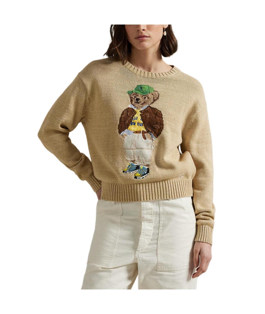 POLO RALPH LAUREN Коричневый джемпер / свитер, фото 2