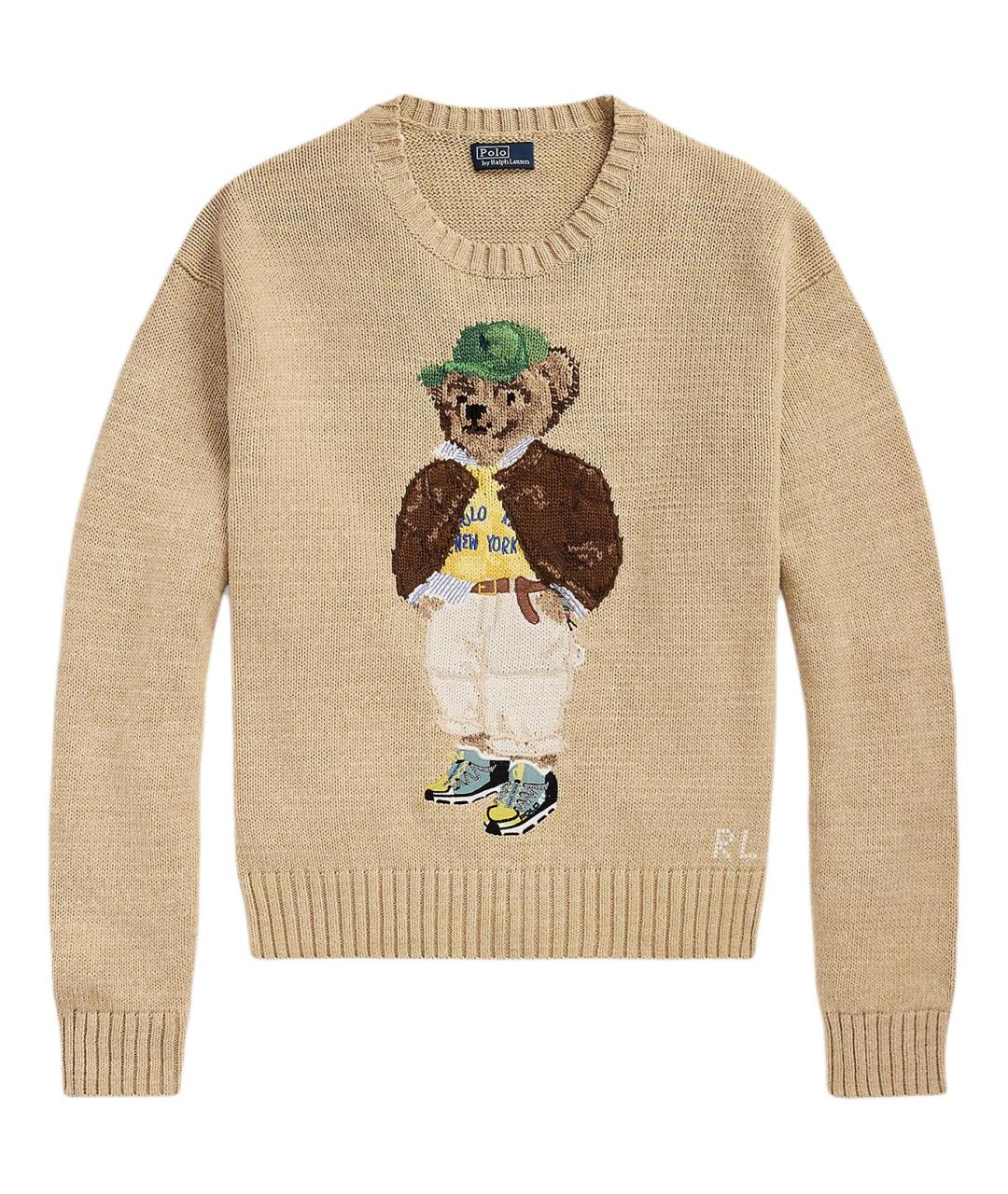 POLO RALPH LAUREN Коричневый джемпер / свитер, фото 1