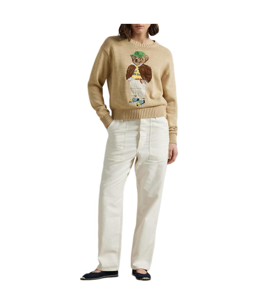 POLO RALPH LAUREN Коричневый джемпер / свитер, фото 3