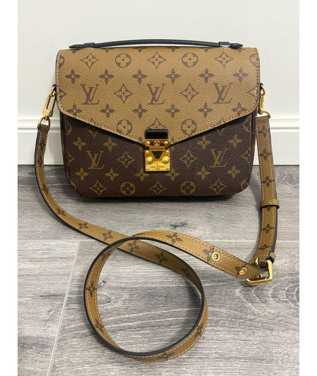 LOUIS VUITTON Коричневая сумка через плечо, фото 9