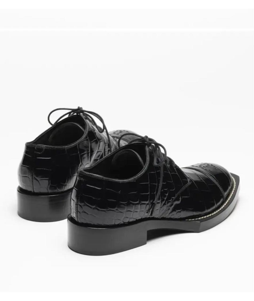 CHANEL Черные кожаные туфли, фото 3