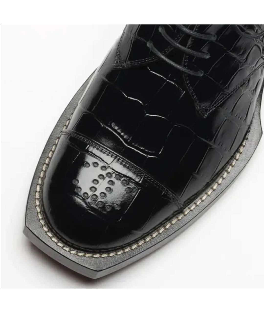 CHANEL Черные кожаные туфли, фото 5