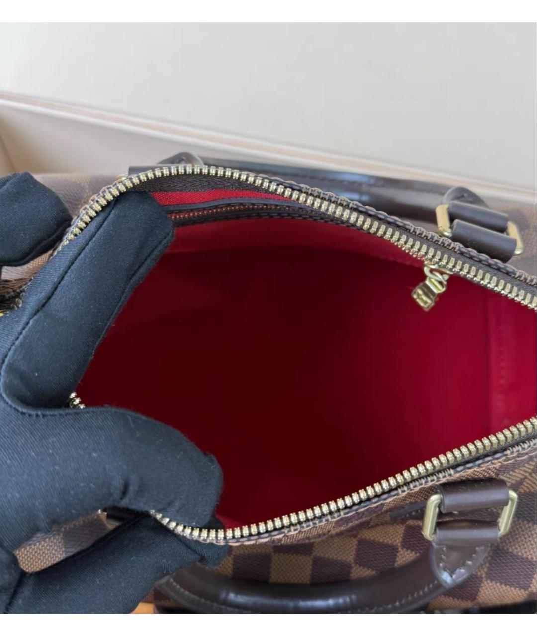 LOUIS VUITTON Коричневая сумка с короткими ручками, фото 8