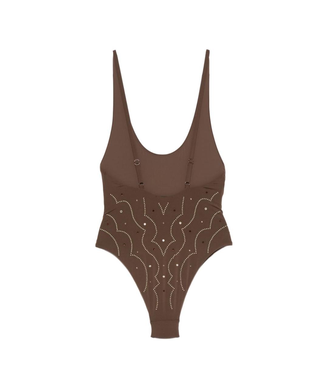 VENUJA Коричневый полиамидовый купальник, фото 3