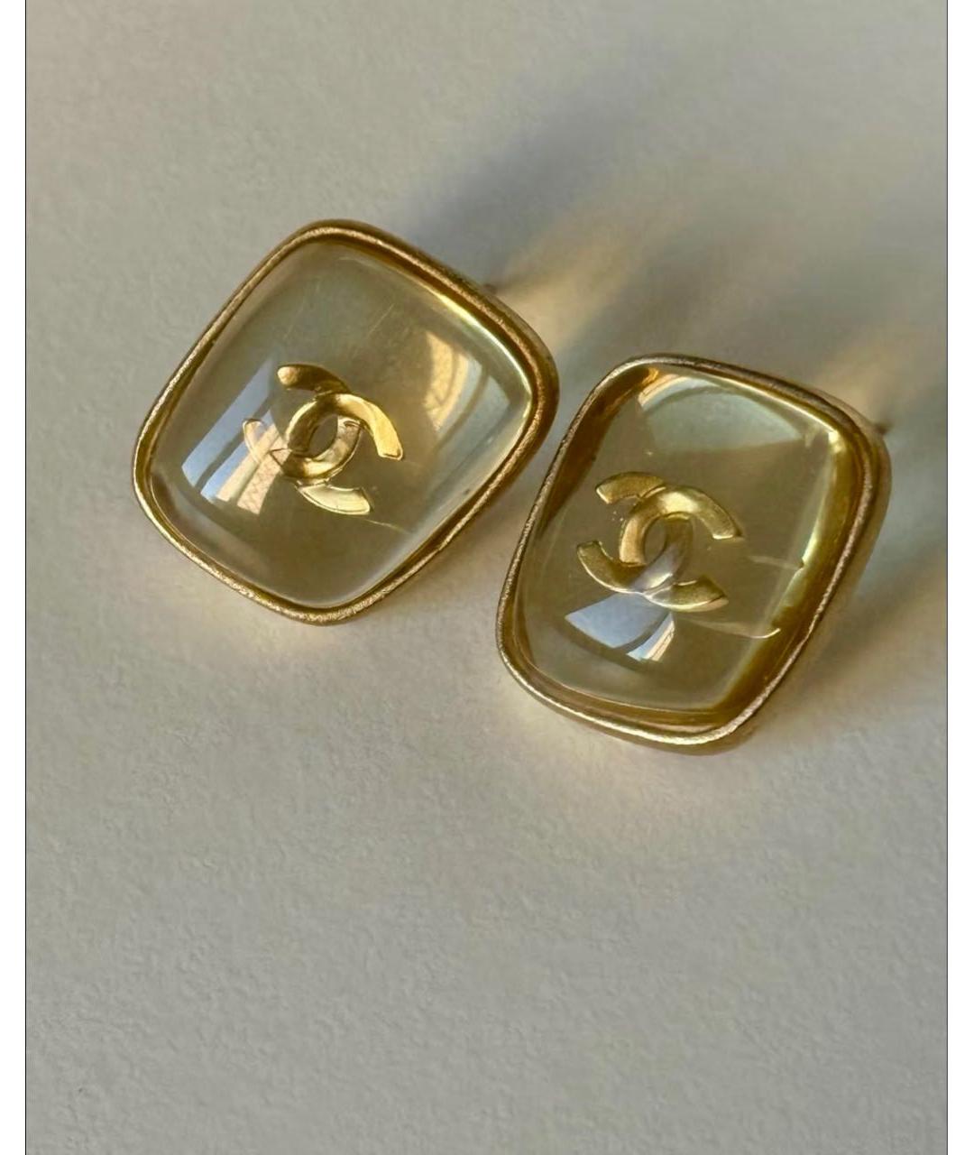 CHANEL Золотые серьги, фото 2