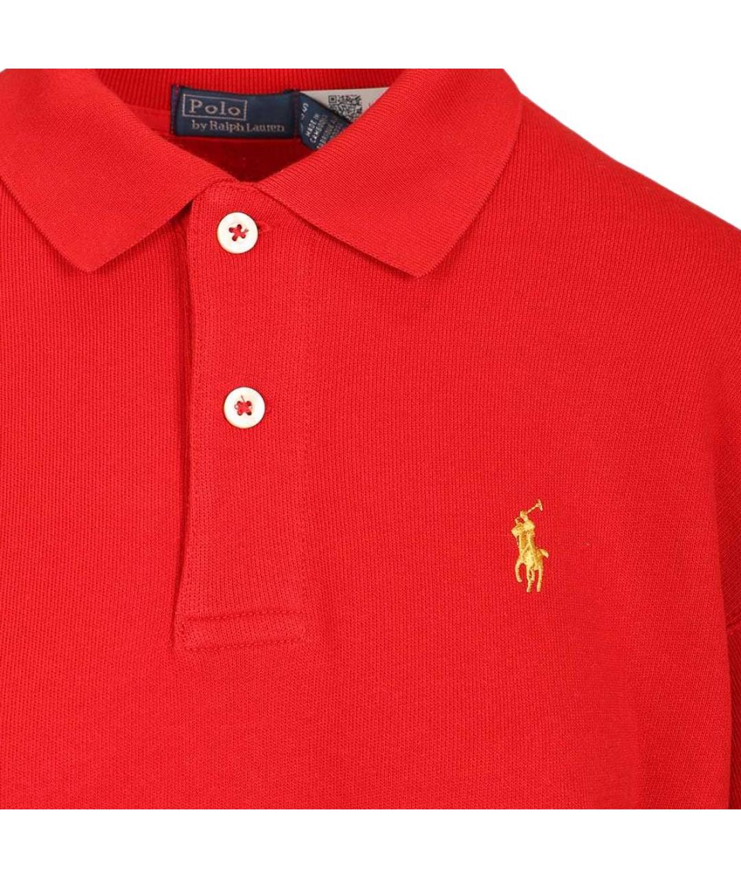 POLO RALPH LAUREN Красный хлопковый джемпер / свитер, фото 4