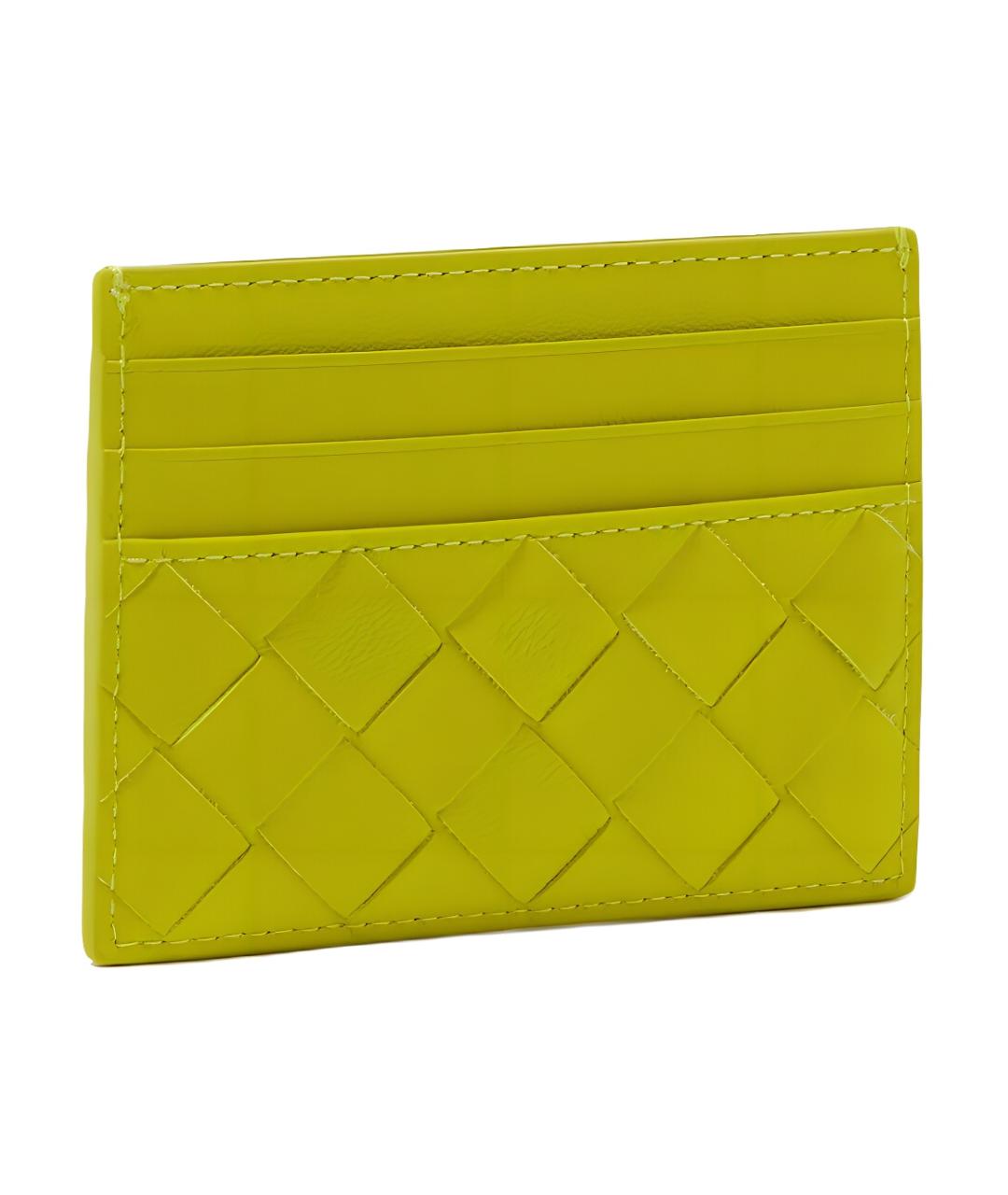 BOTTEGA VENETA Зеленый кожаный кардхолдер, фото 2