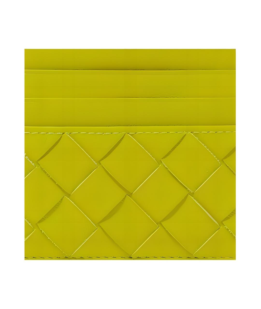 BOTTEGA VENETA Зеленый кожаный кардхолдер, фото 4