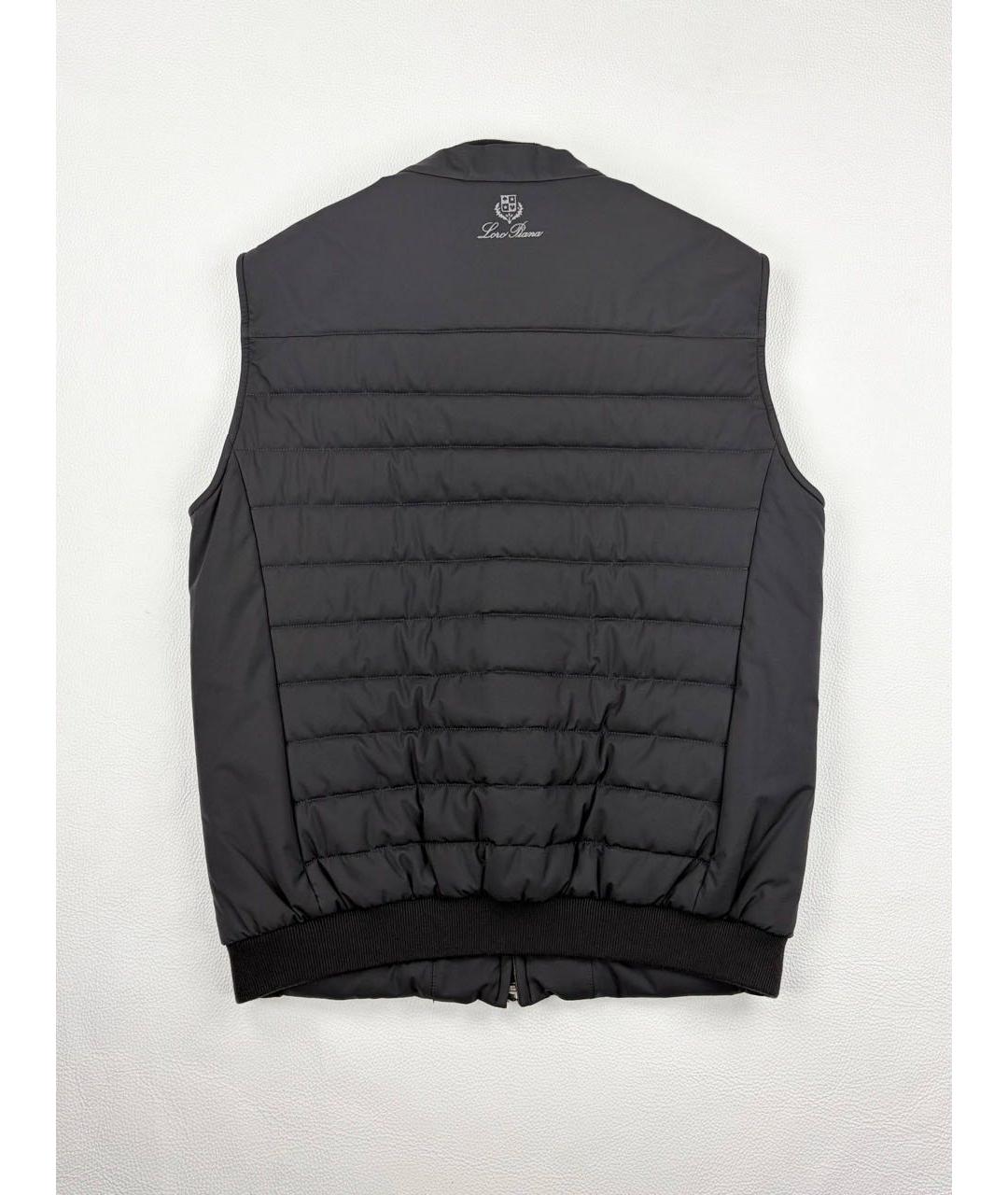 LORO PIANA Черный кашемировый жилет, фото 2