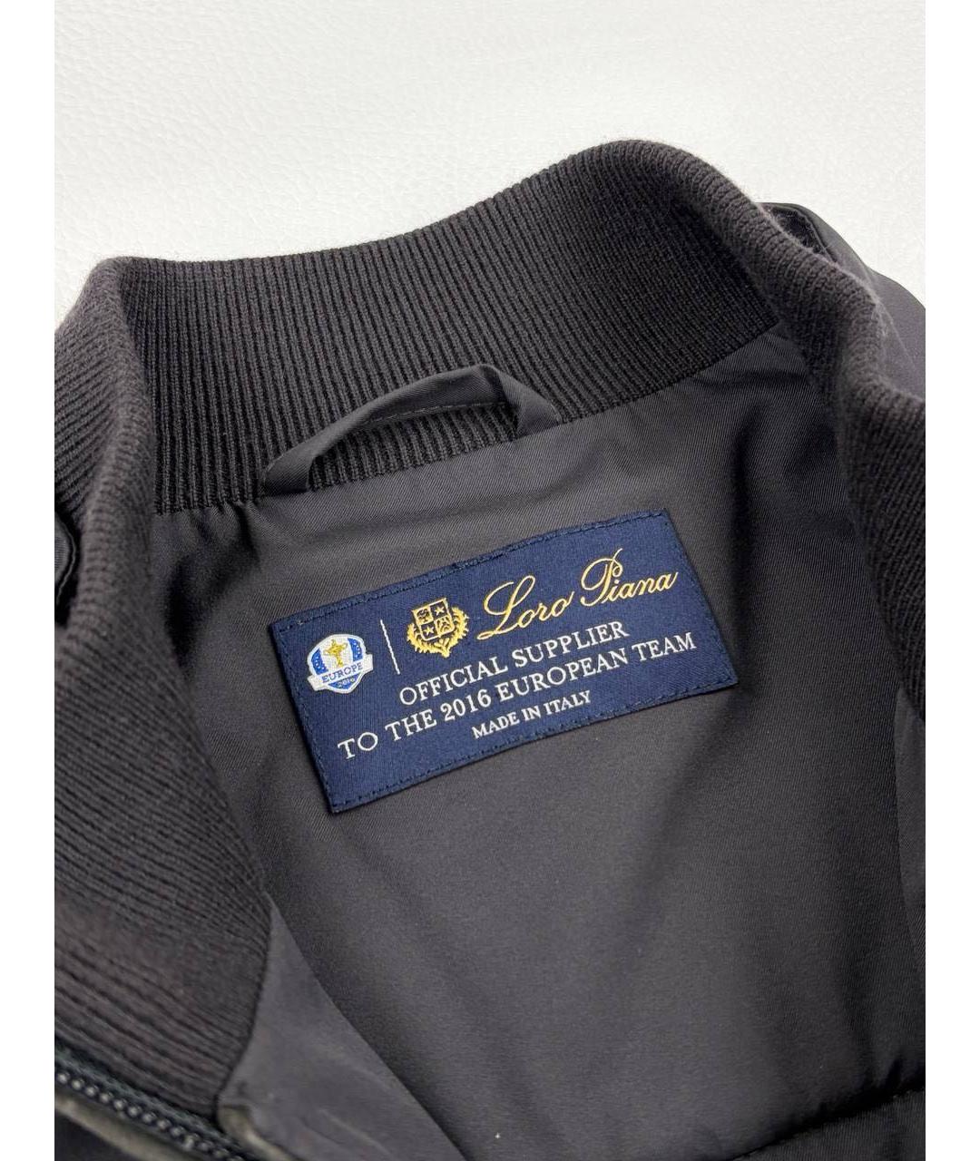 LORO PIANA Черный кашемировый жилет, фото 4