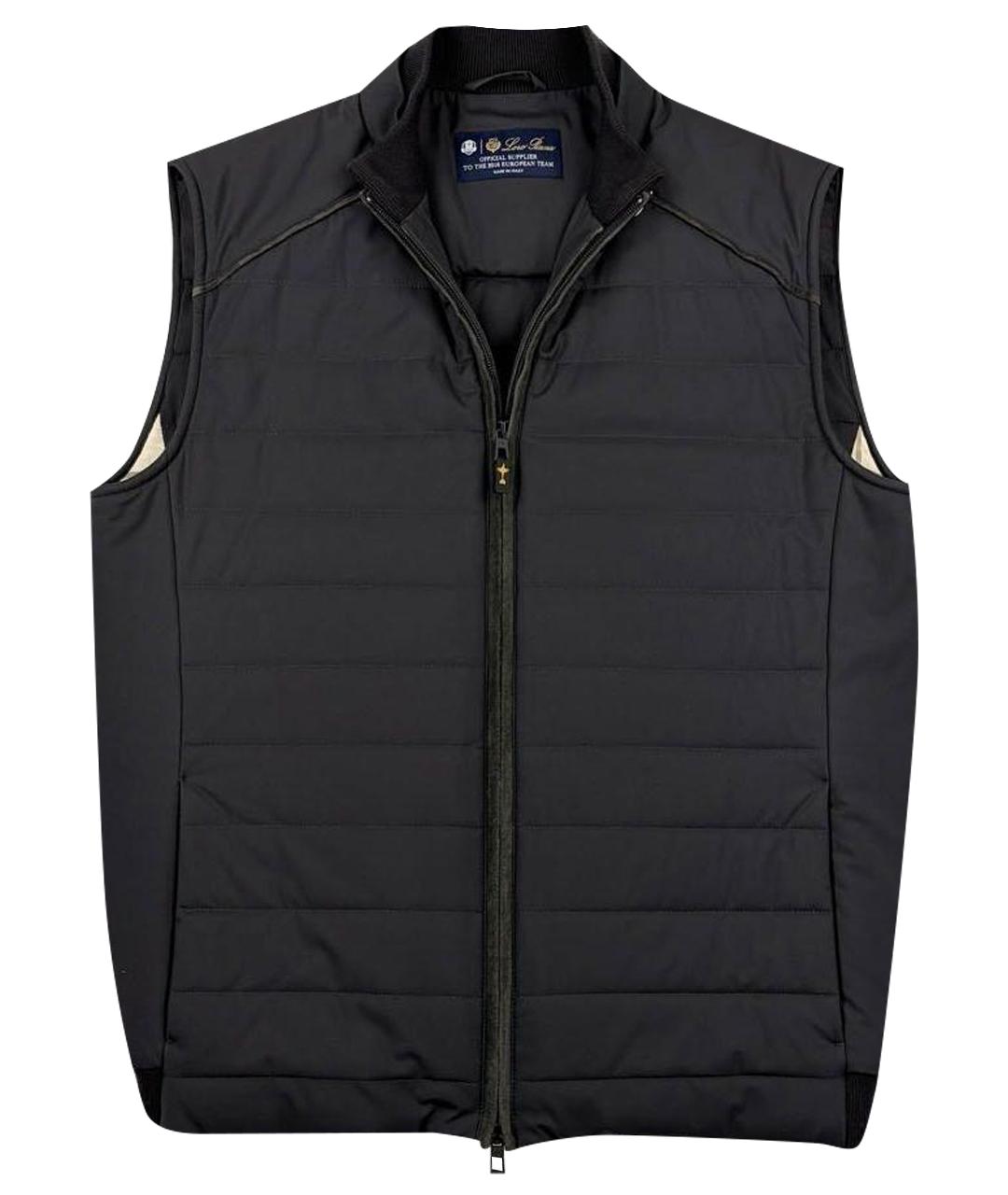 LORO PIANA Черный кашемировый жилет, фото 1