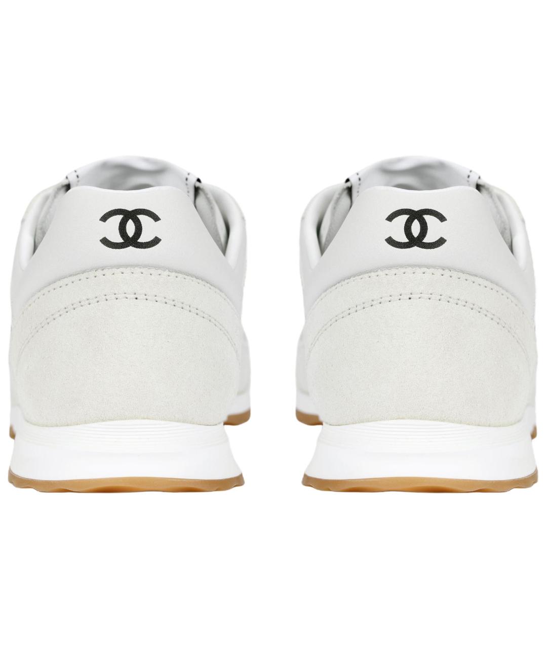 CHANEL Белые кроссовки, фото 4