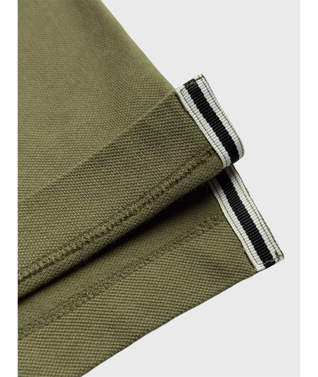 STONE ISLAND Хаки хлопковое поло с коротким рукавом, фото 5