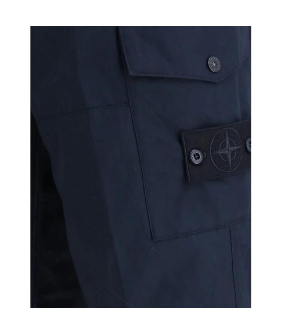 STONE ISLAND Синие брюки чинос, фото 3