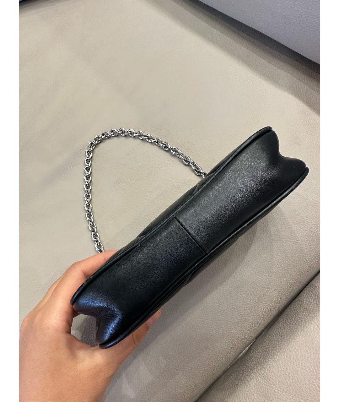 FURLA Черная кожаная сумка с короткими ручками, фото 6