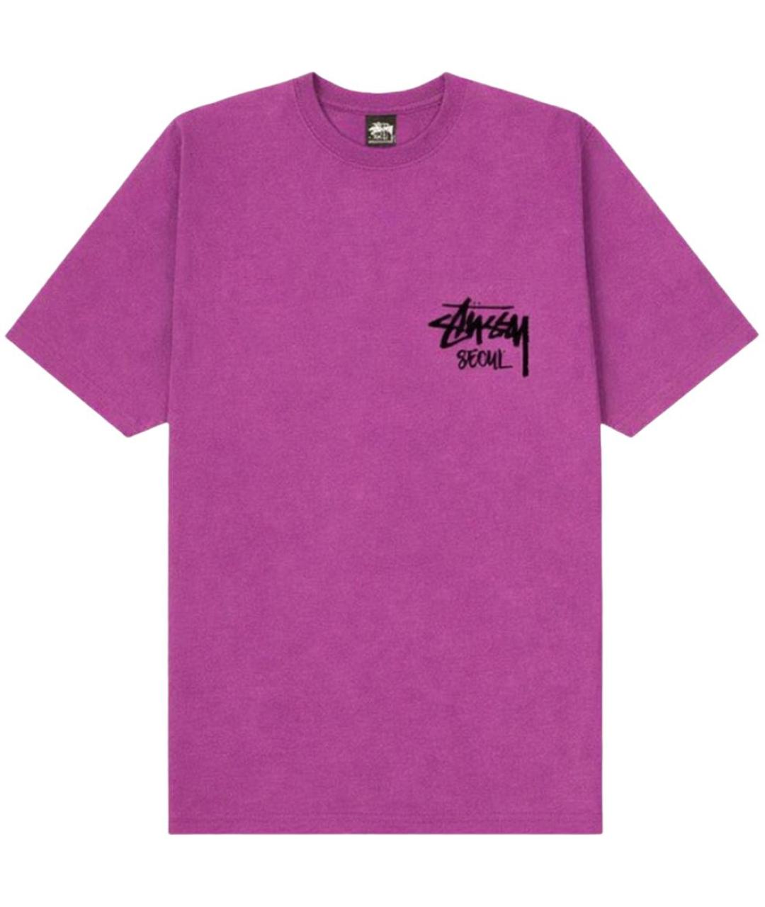 STUSSY Розовая футболка, фото 1