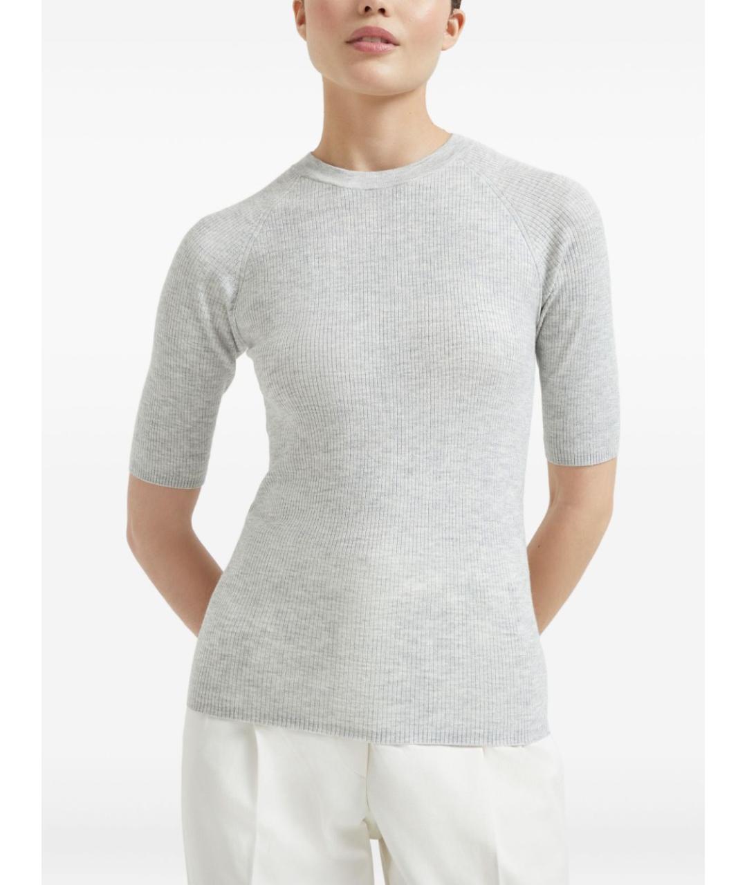 BRUNELLO CUCINELLI Бежевый джемпер / свитер, фото 4