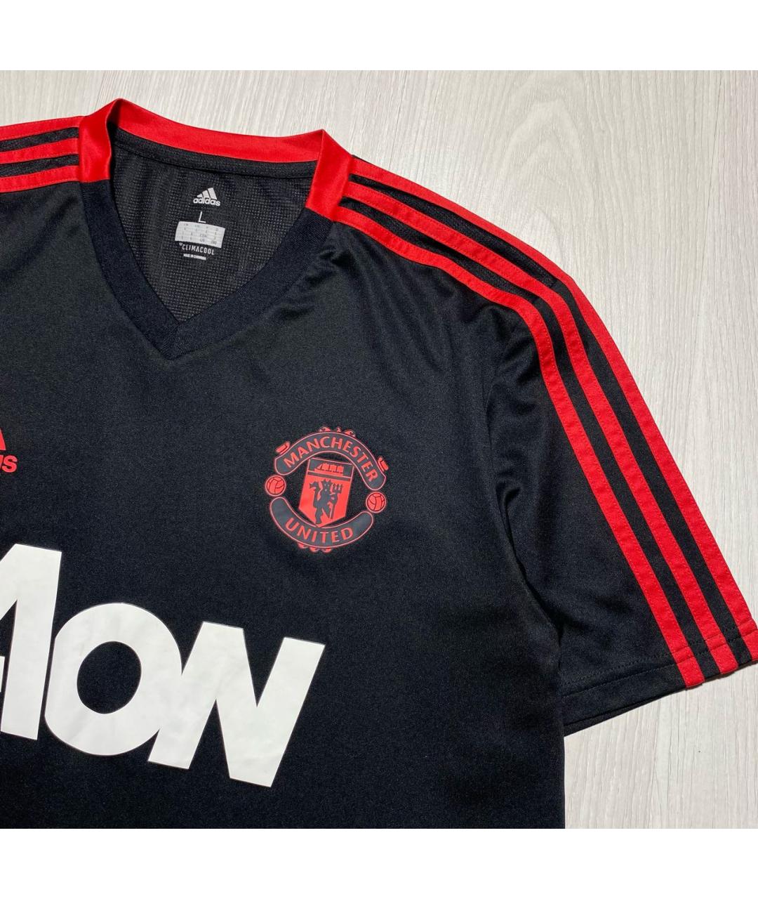 ADIDAS Черная синтетическая футболка, фото 4