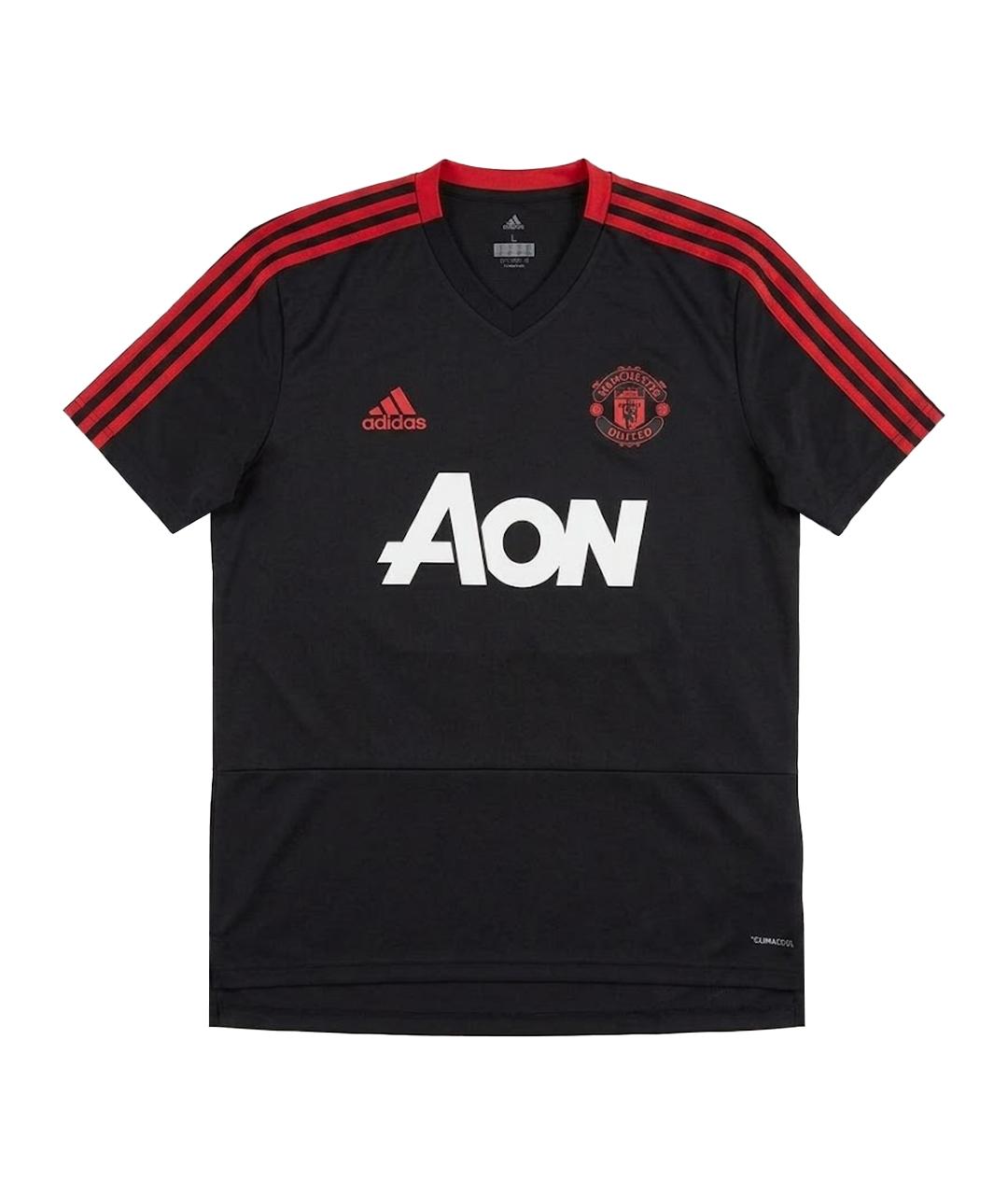 ADIDAS Черная синтетическая футболка, фото 1