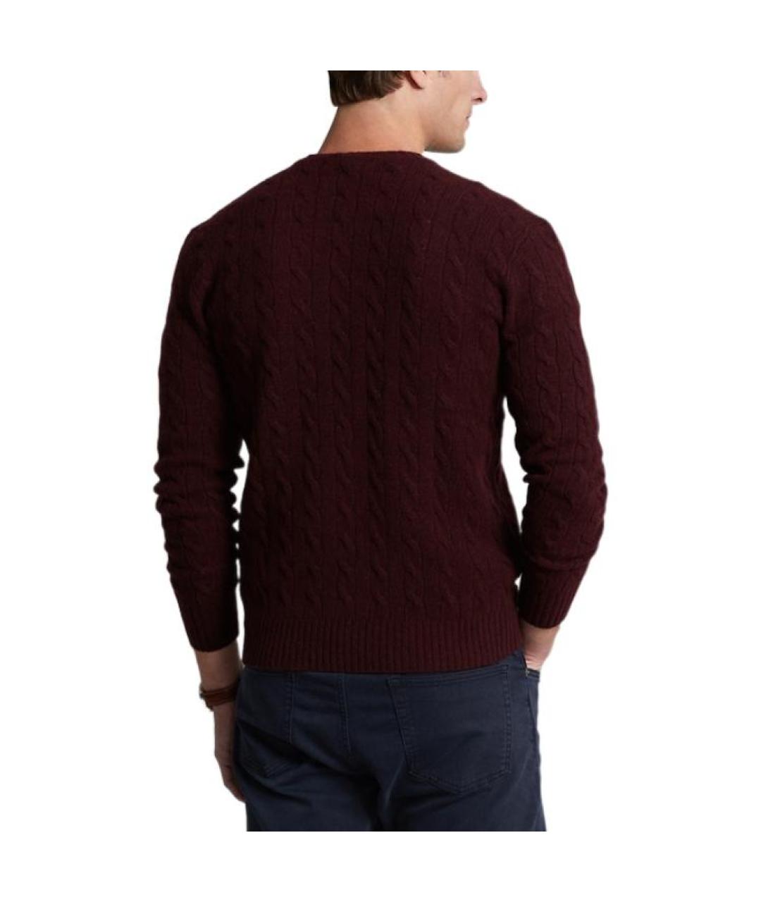 POLO RALPH LAUREN Бордовый джемпер / свитер, фото 3