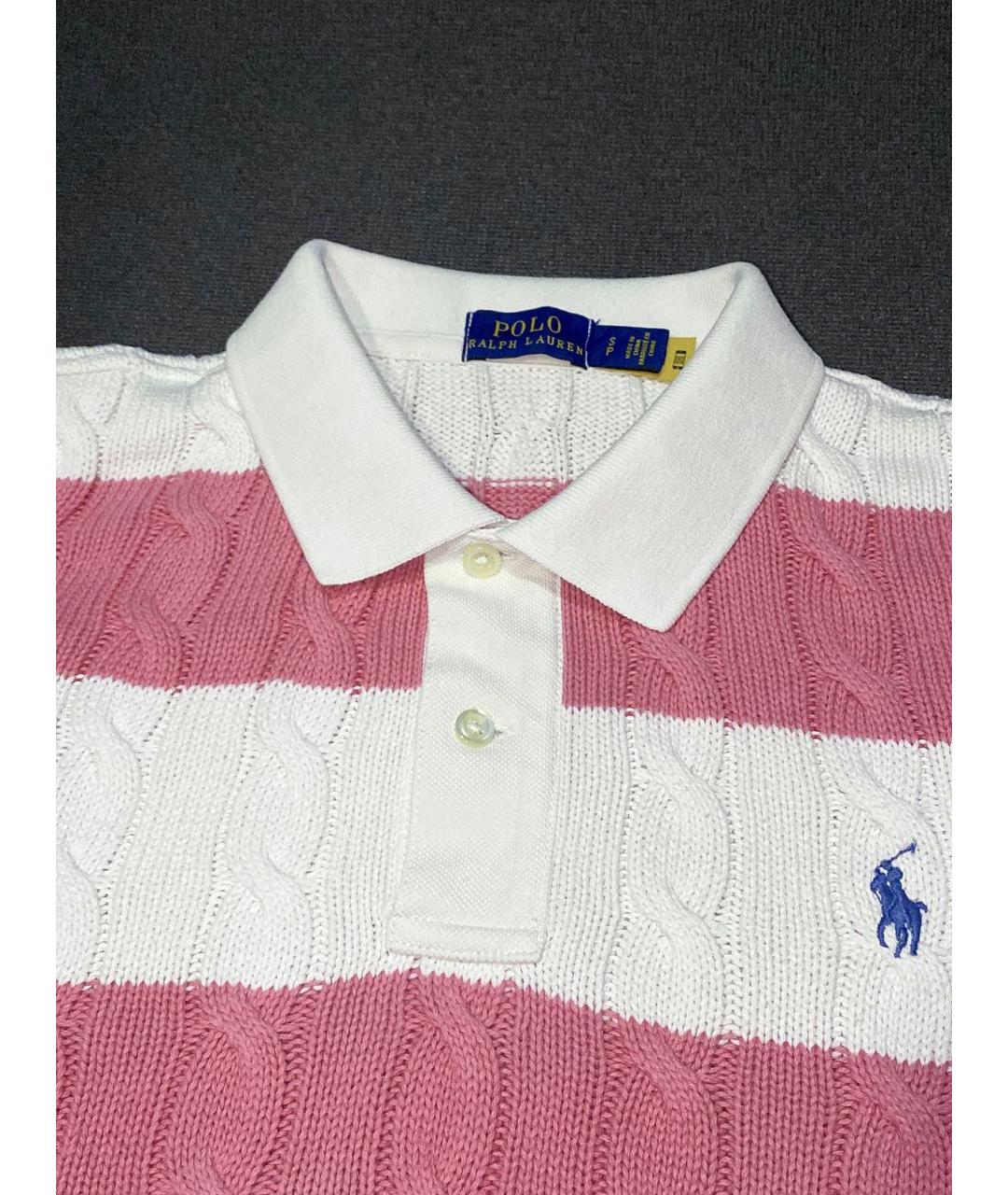 POLO RALPH LAUREN Белый хлопковый джемпер / свитер, фото 4