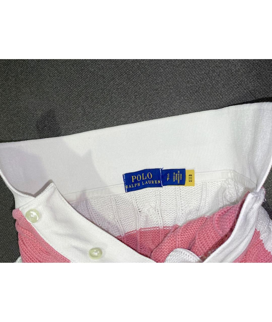 POLO RALPH LAUREN Белый хлопковый джемпер / свитер, фото 7