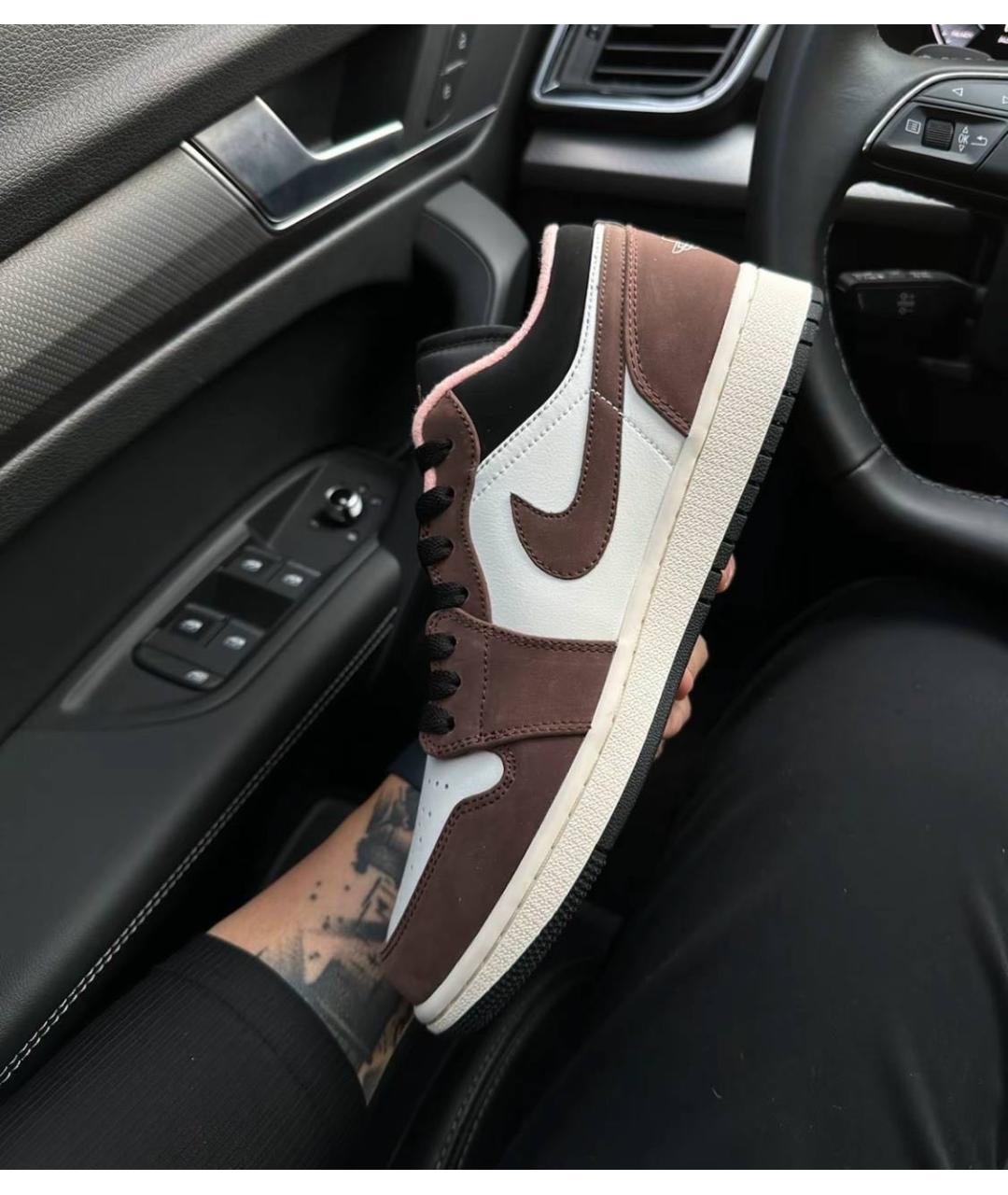 JORDAN Коричневые замшевые кроссовки, фото 6