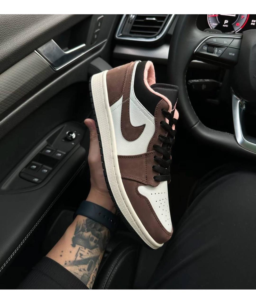 JORDAN Коричневые замшевые кроссовки, фото 3