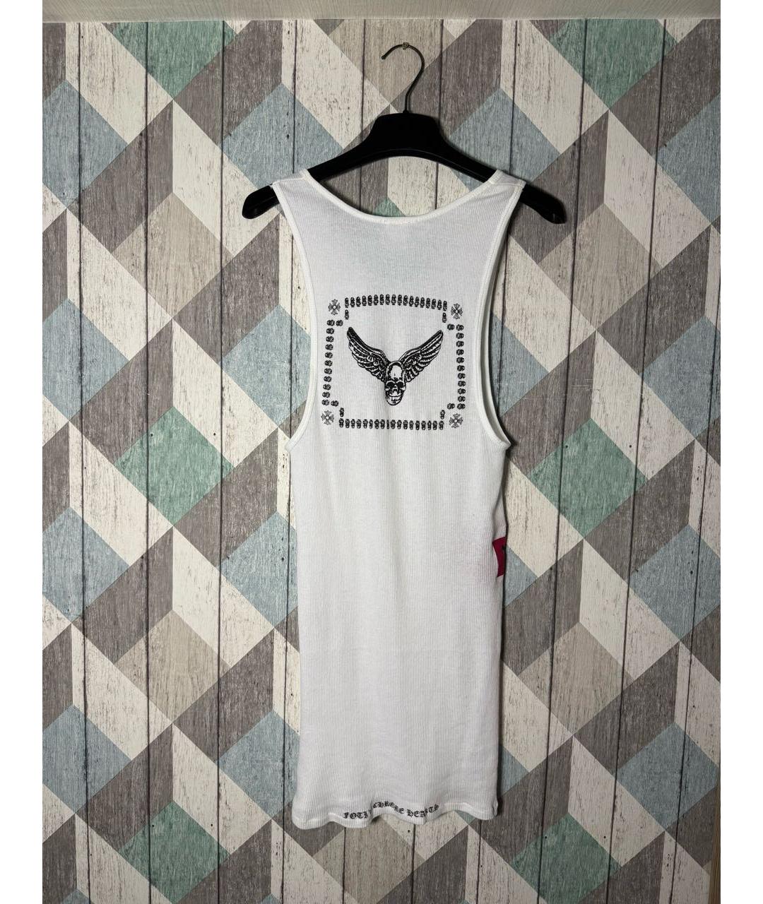 CHROME HEARTS Белая хлопковая майка, фото 2