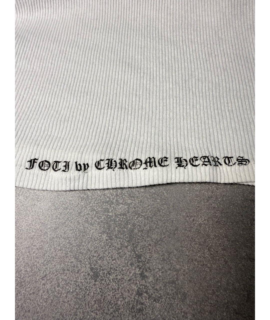 CHROME HEARTS Белая хлопковая майка, фото 6