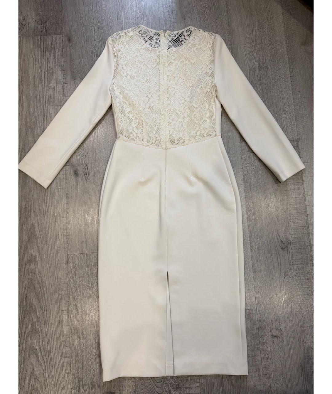 PINKO Белое полиэстеровое коктейльное платье, фото 2